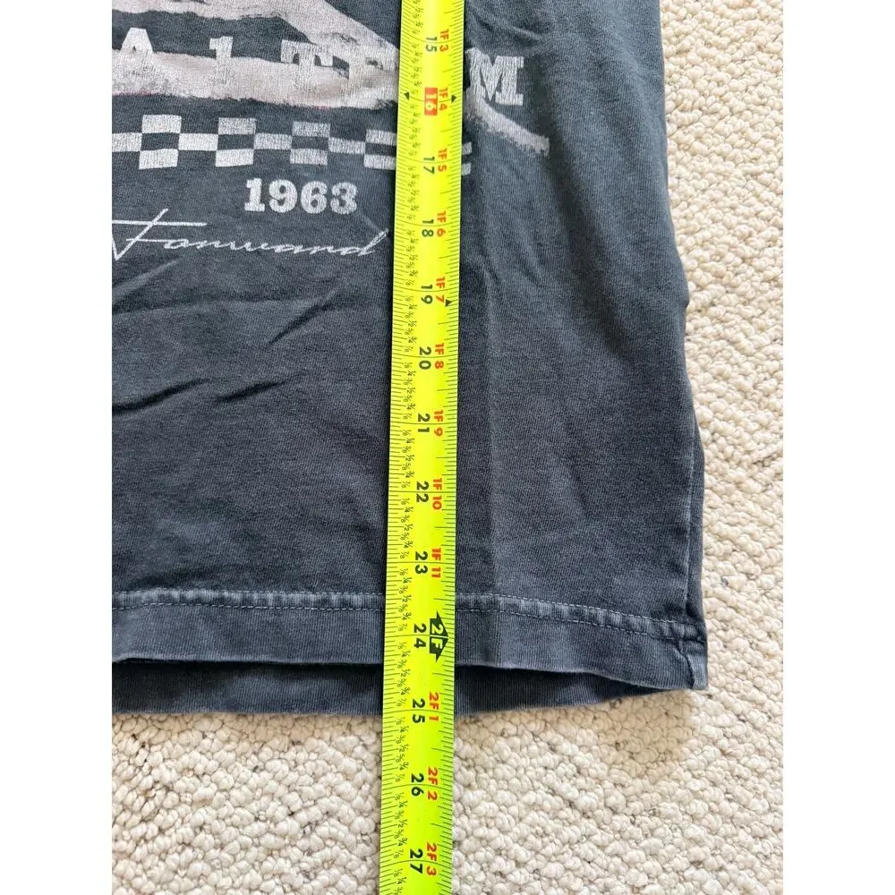 McLaren Formula 1 Team Graphic T-Shirt XS Washed Black Racing Tee Distressed